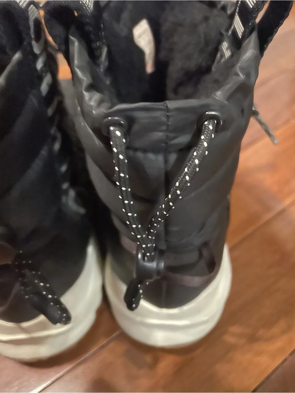 North Face Thermoball lace up winter boots, size 8